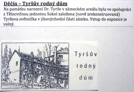 Děčín - Tyršův rodný dům